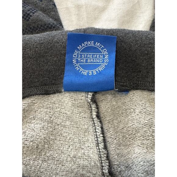 Adidas Originals Grey & Navy Fair Isle Sweatpants – Size L - Picture 6 of 10